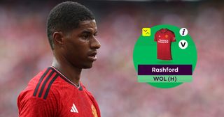 Fantasy Premier League: What's the best way to spend your FPL money? Marcus Rashford of Manchester United in action during the pre-season friendly between Arsenal and Manchester United at MetLife Stadium on July 22, 2023 in East Rutherford, New Jersey.